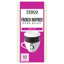 Tesco French One Cup Filters Coffee 10 Pack 75G