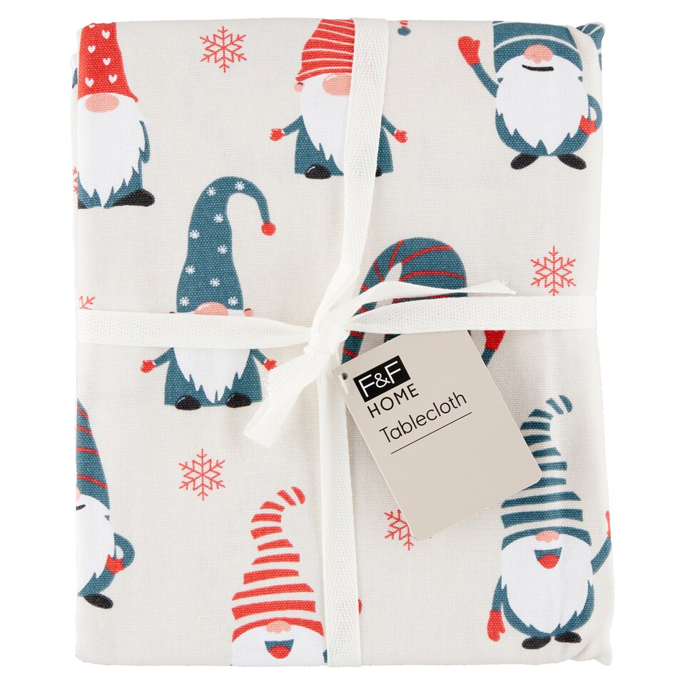 F&F Home Gonk Tablecloth 130 cm x 180 cm