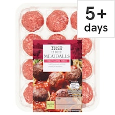 Tesco Beef Meatballs 12 Pack 336g