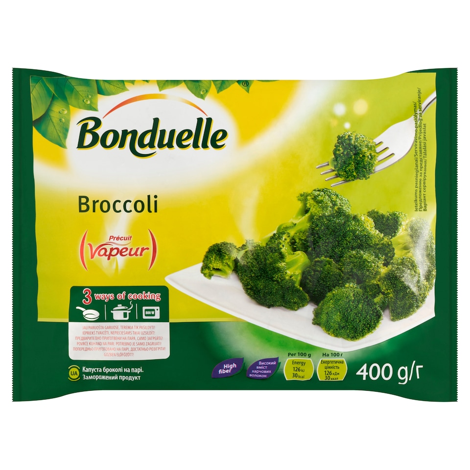 Bonduelle Vapeur gyorsfagyasztott brokkoli rózsák 400 g  1. kép