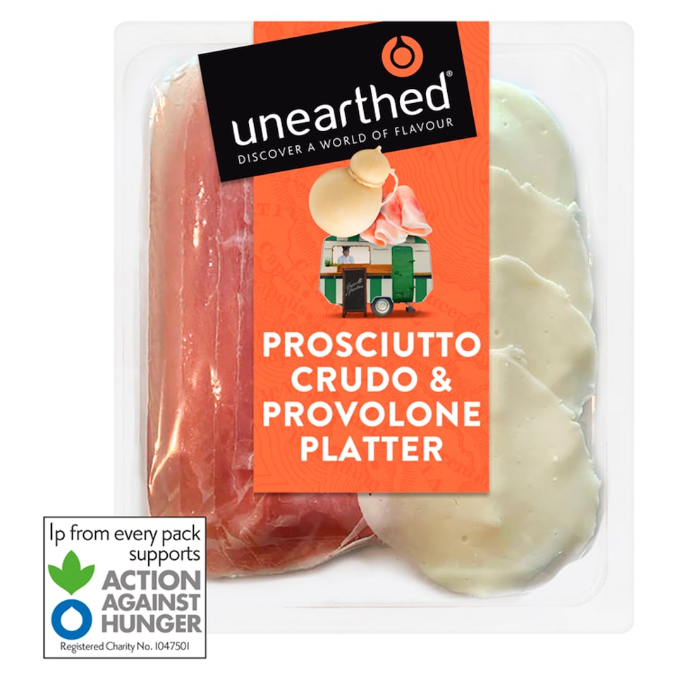 Unearthed Prosciutto Crudo and Provolone platter 110g