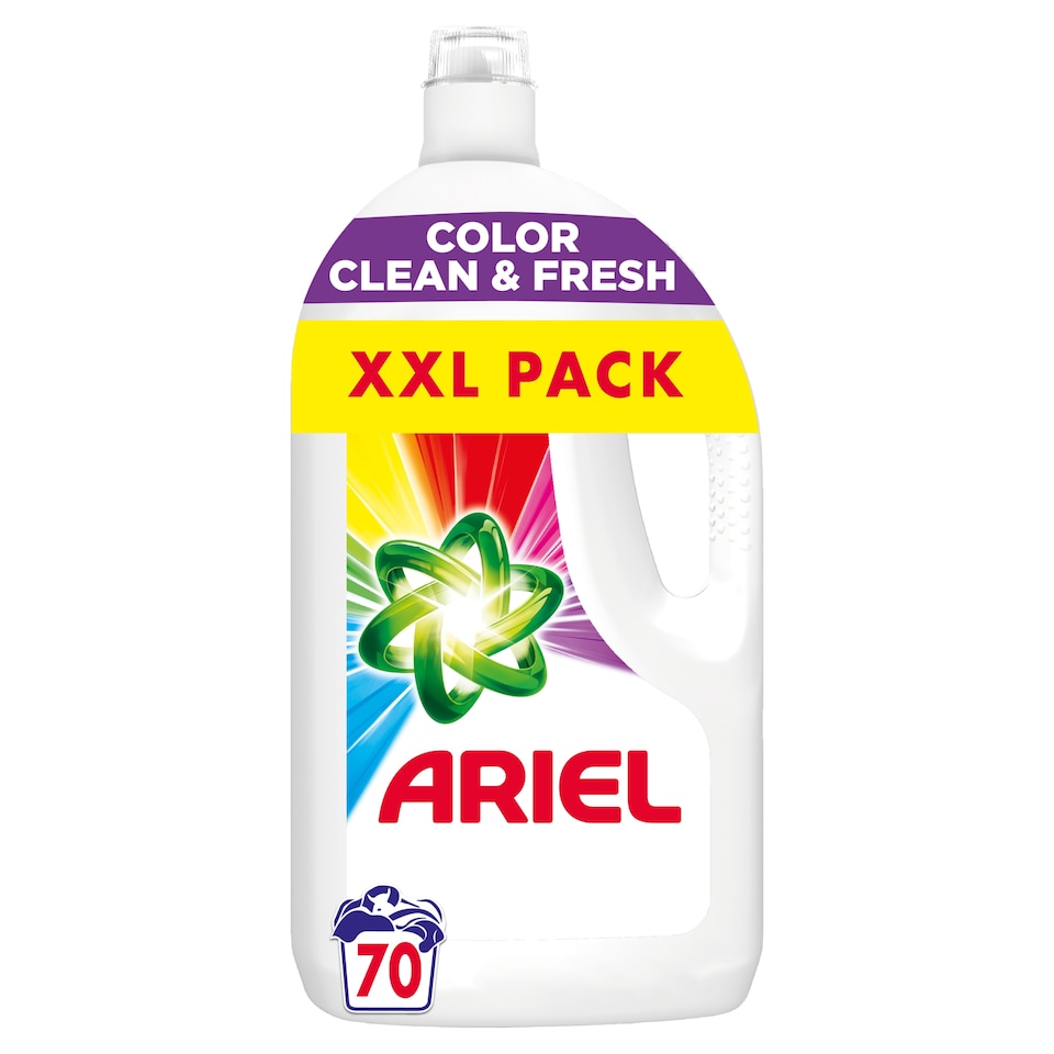 Ariel Folyékony Mosószer 3.5l, 70 Mosáshoz, Color Clean & Fresh