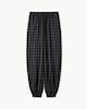 image 5 of F&F Check Balloon Co-ord Trousers in Multi Grey