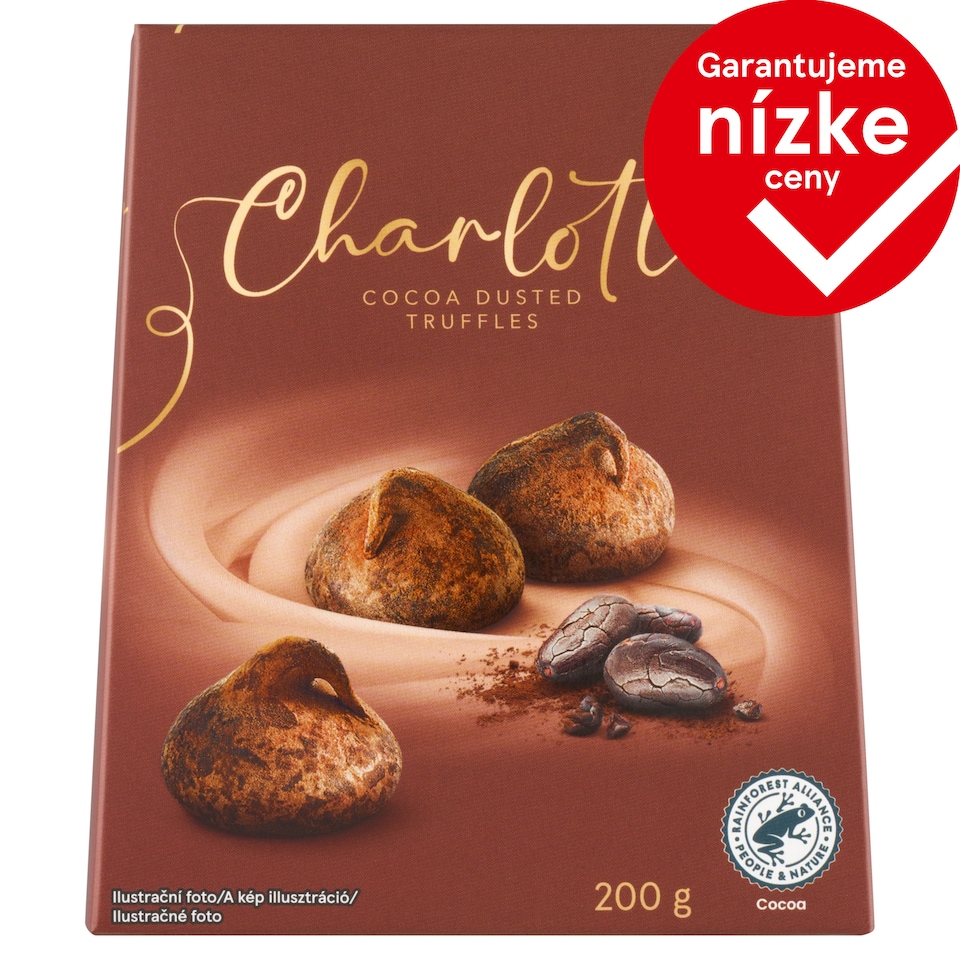 Charlotte Cukrovinky truffle obalené v kakaovom prášku 200 g