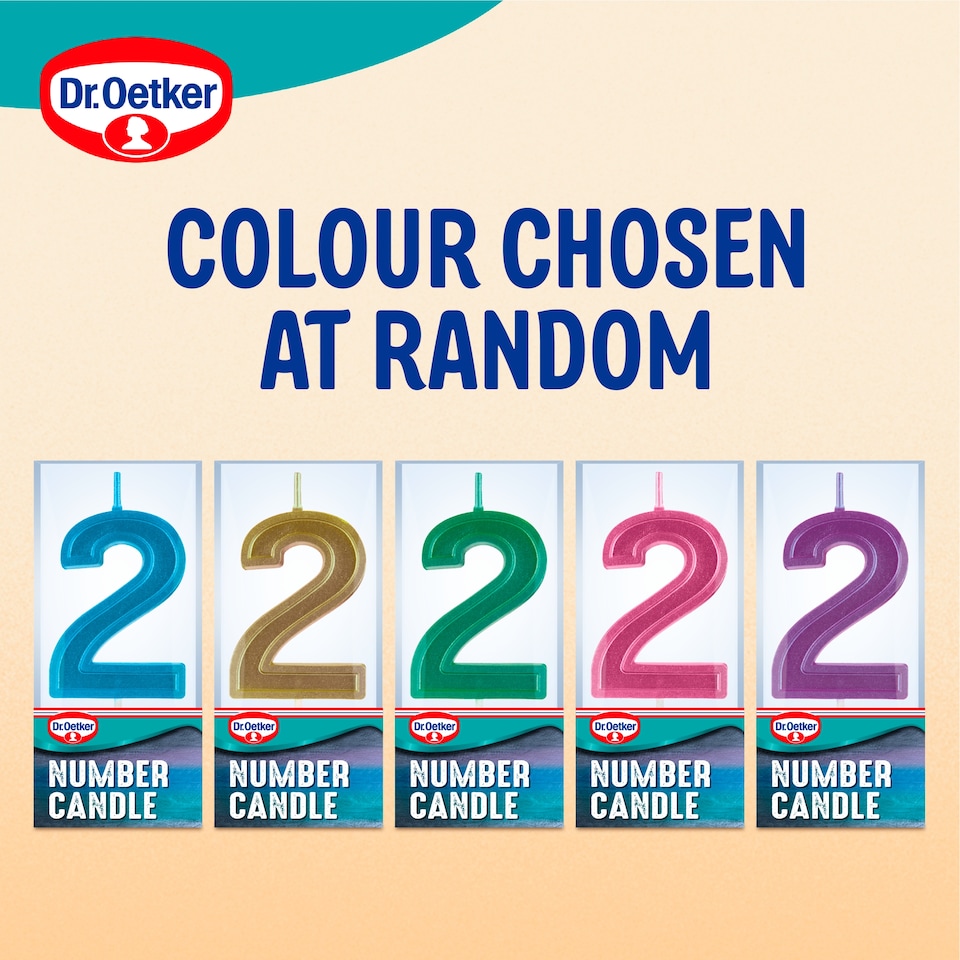 image 1 of Dr. Oetker Number 2 Candle