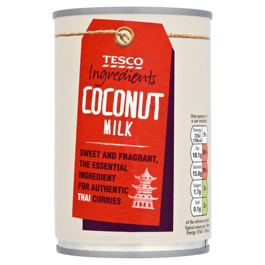 TESCO INGREDIENT COCONUT MILK 400ML Tesco Groceries