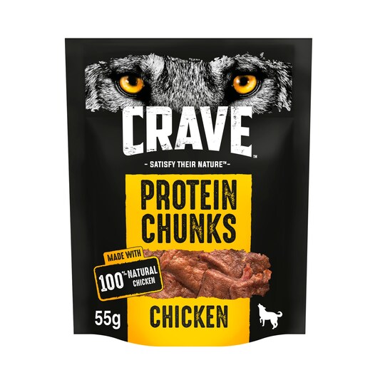 Crave Dog Protein Chunks With Chicken 55G Tesco Groceries