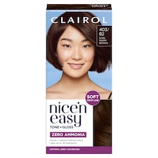 CLAIROL NICE'N EASY TONE+GLOSS SEMI PERMANENT HAIR DYE - 403/82 DARK WARM BROWN