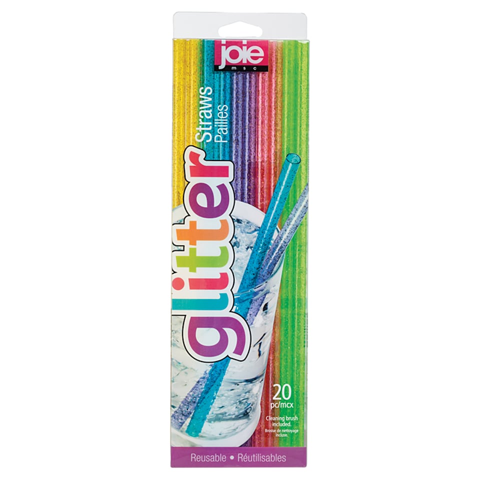 Joie Glitter Straws 20 Pack