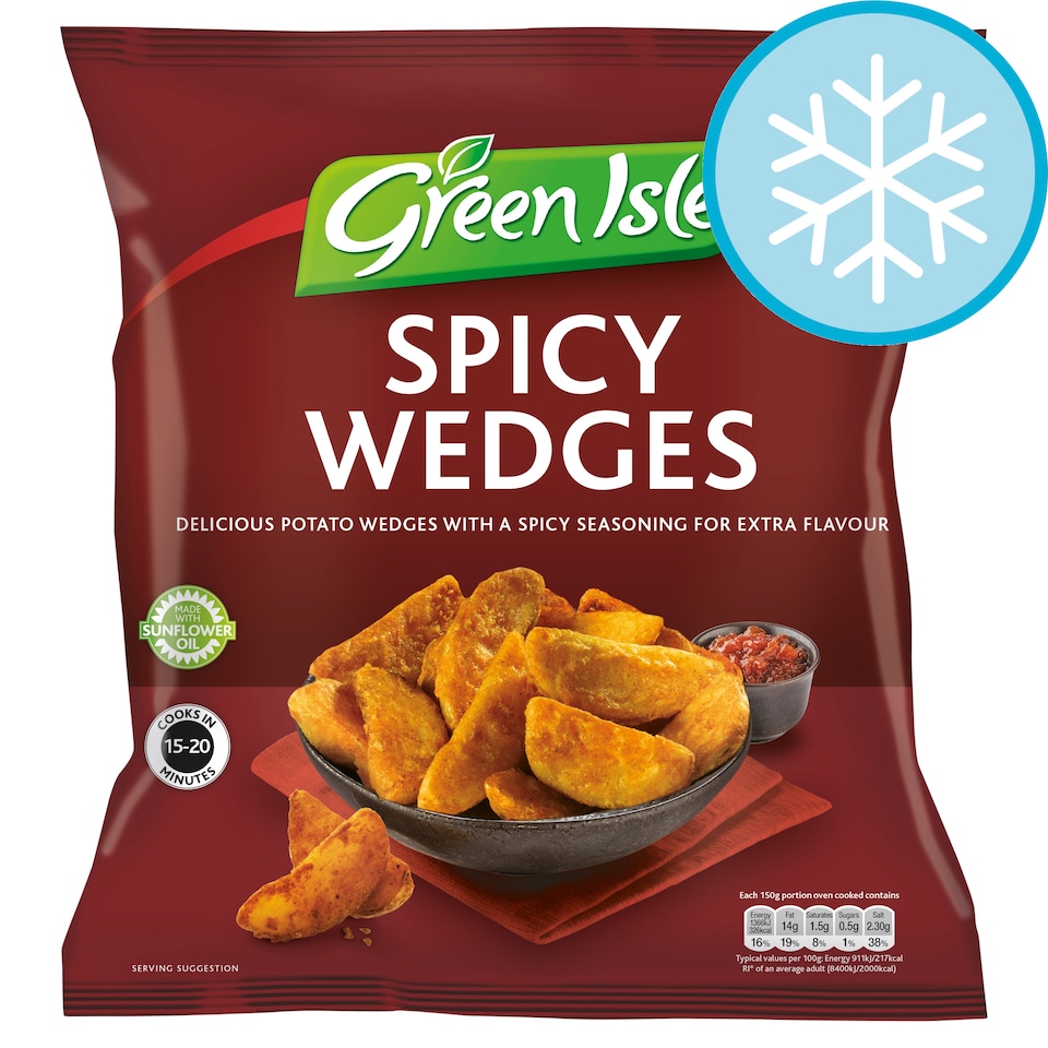Green Isle Spicy Wedges 600G