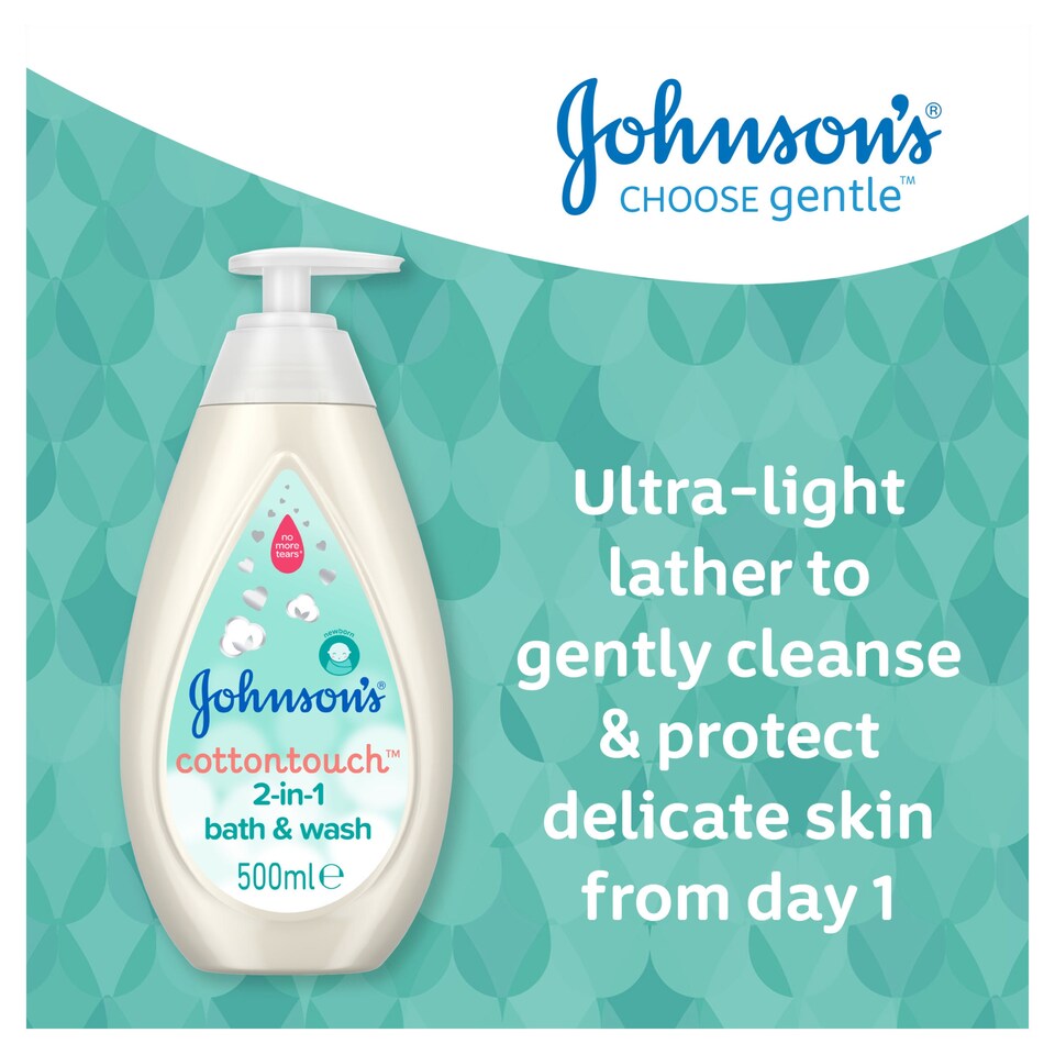 image 1 of Johnson's Baby Cotton Touch Bath Wash 2 In 1 500Ml
