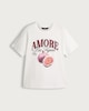 image 4 of F&F Pure Cotton Amore Les Figues Graphic T-Shirt in Cream