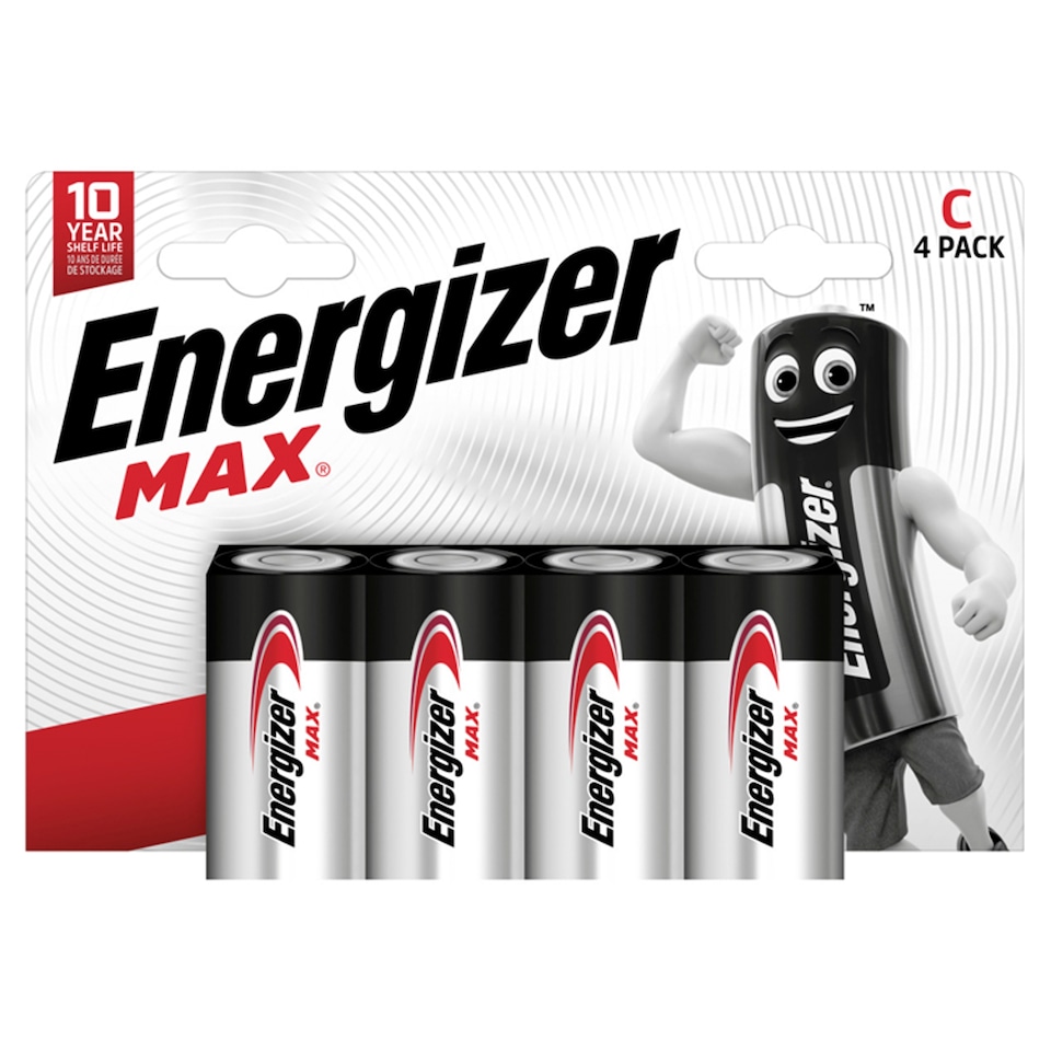image 1 of Energizer Max C 4 Pack