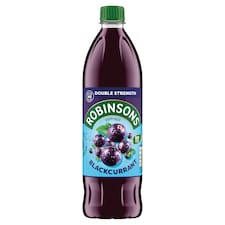 Robinsons Double Strength Blackcurrant No Added Sugar Squash 1L