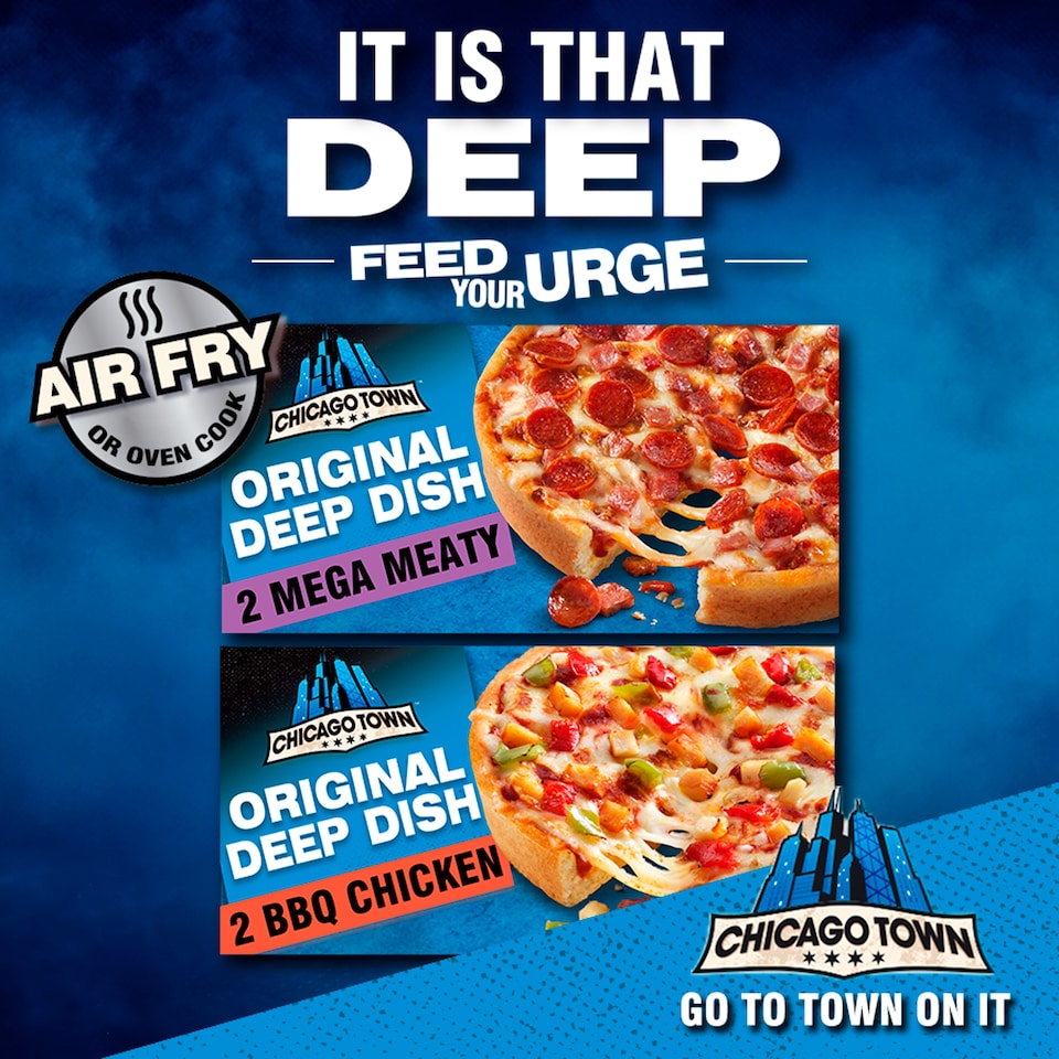 image 1 of Chicago Town Deep Dish BBQ Chicken Pizza 2x160g
