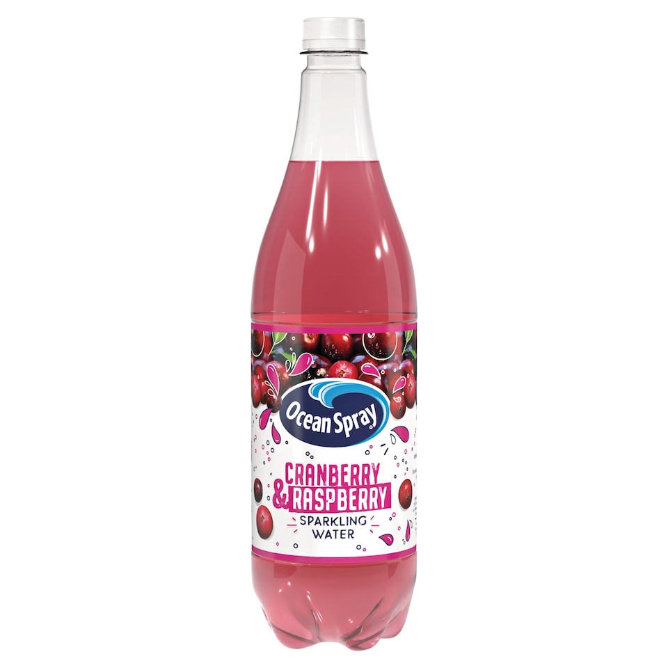 Ocean Spray Cranberry & Raspberry Sparkling Water 1L