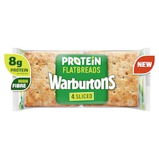 Warburtons Protein Flatbreads 4 Pack Sliced