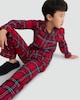 image 1 of F&F Check Woven Matching Family Button Through Pyjamas in Red