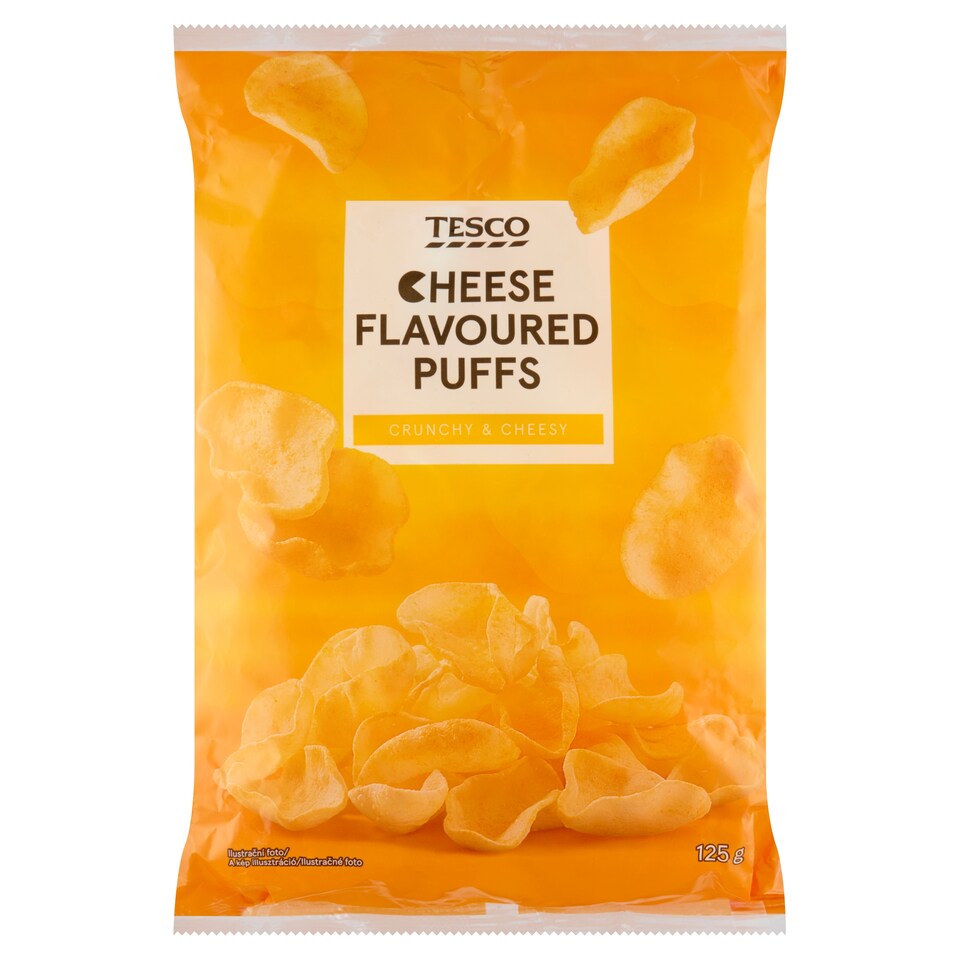 Tesco Smažený bramborový snack s příchutí sýru 125g
