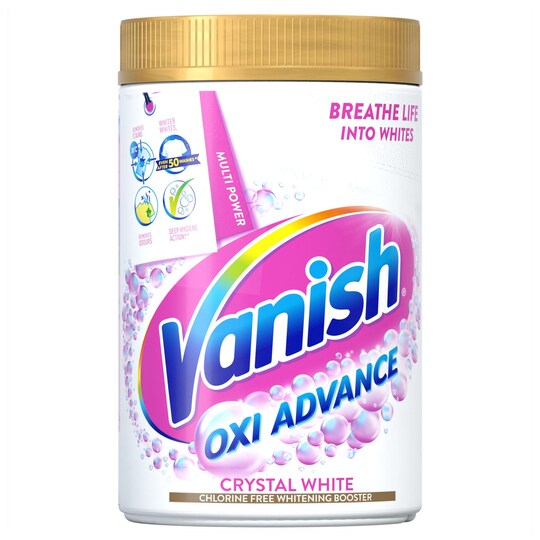 Vanish Gold Oxi Stain Remover White Powder 1.35Kg Tesco Groceries