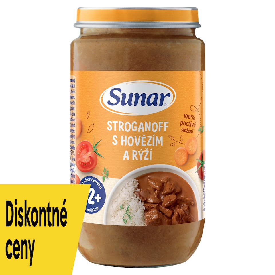 obrázok 1 z Sunar príkrm stroganov s hovädzím a ryžou 12m +, 235 g