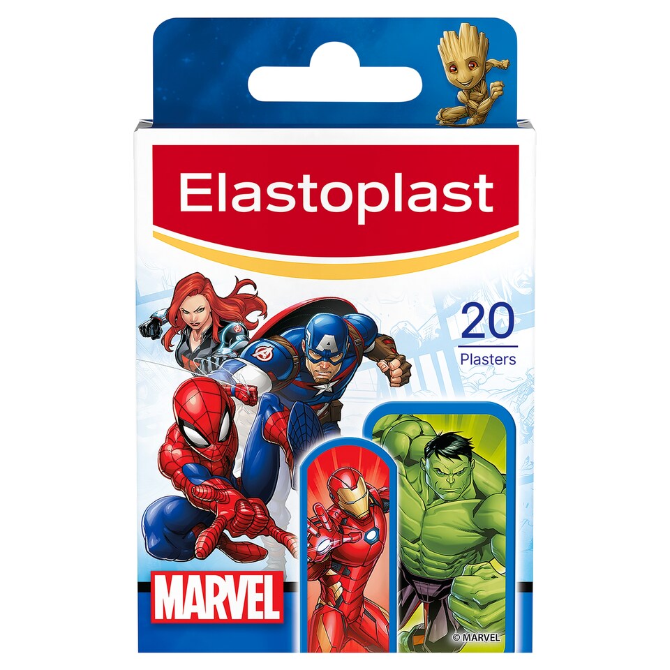Elastoplast Kids Marvel Plasters 20 Assorted Pack