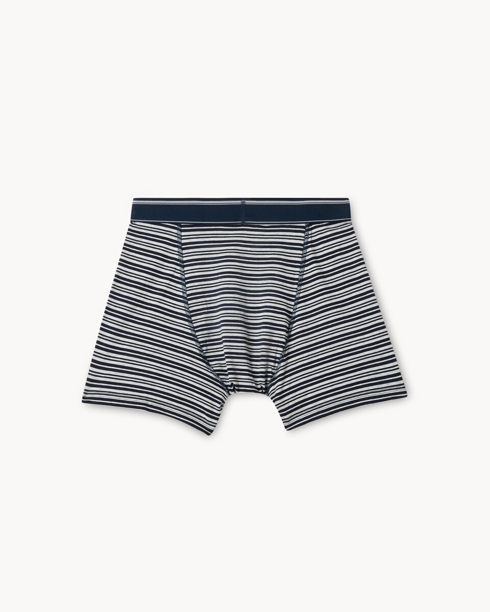 image 1 of F&F 3-Pack Cotton Rich Patterned Trunks in Black