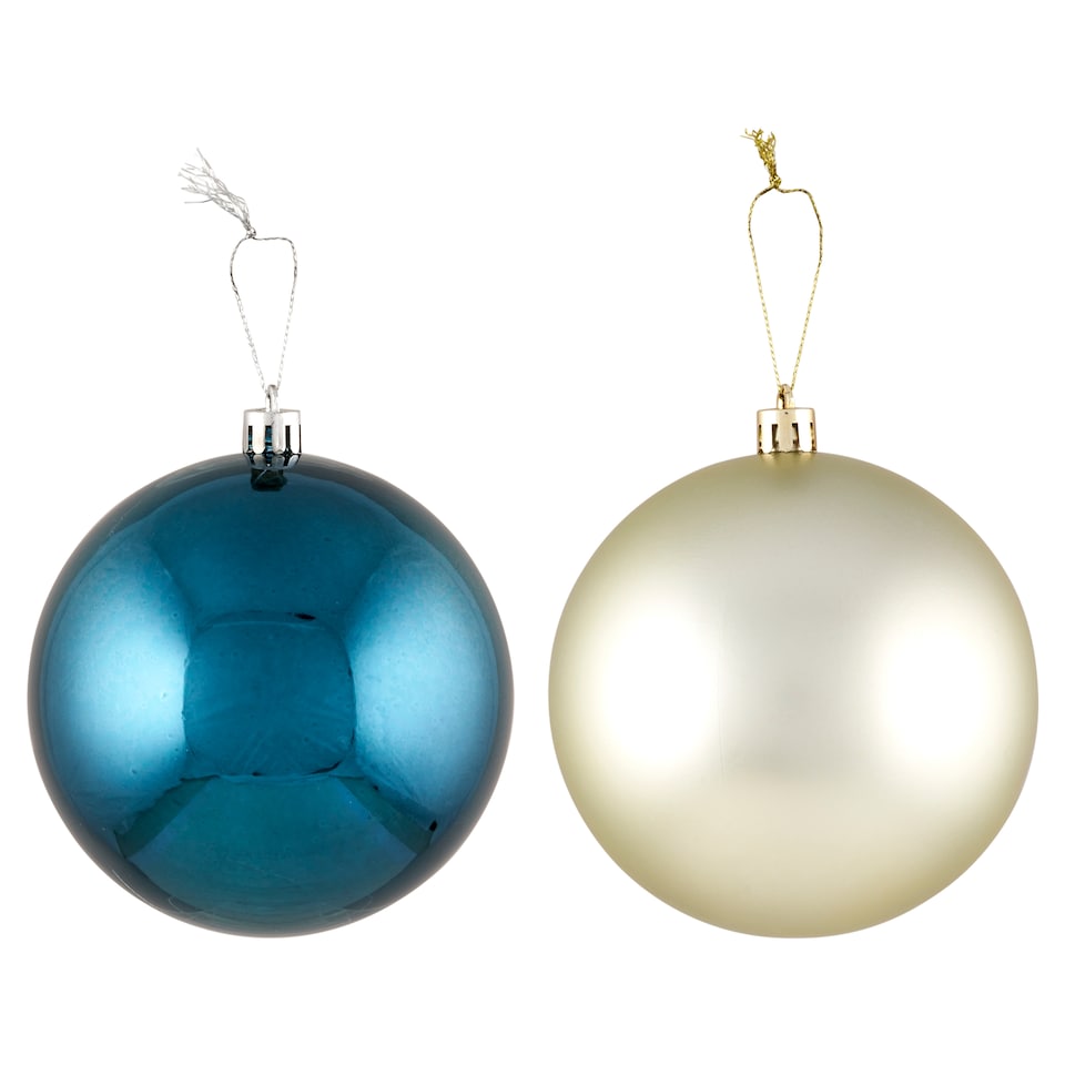 H&S Collection Ice Colour Mix X-Mas Bauble 100 mm