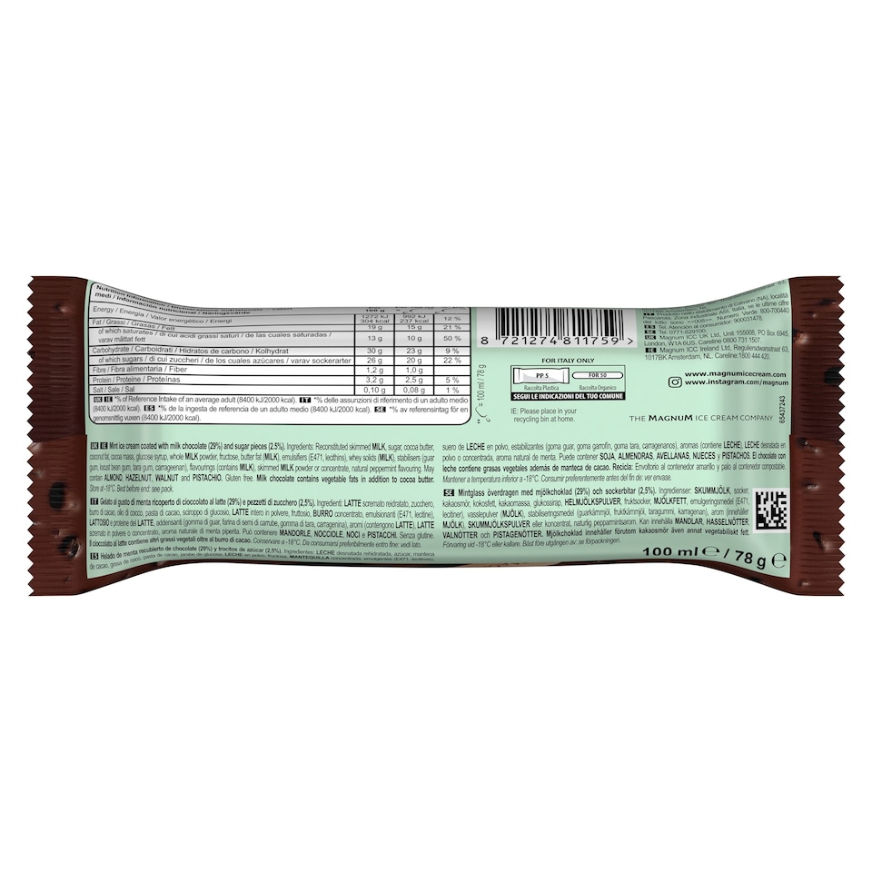 image 1 of Magnum Mint Ice cream 100ml