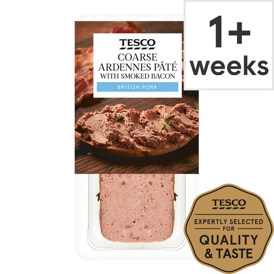 Tesco Ardennes & Smoked Bacon Pate 200G Tesco Groceries