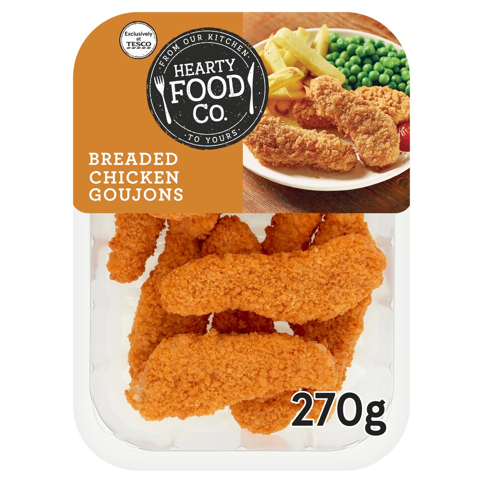 Hearty Food Co. Breaded Chicken Goujons 270G