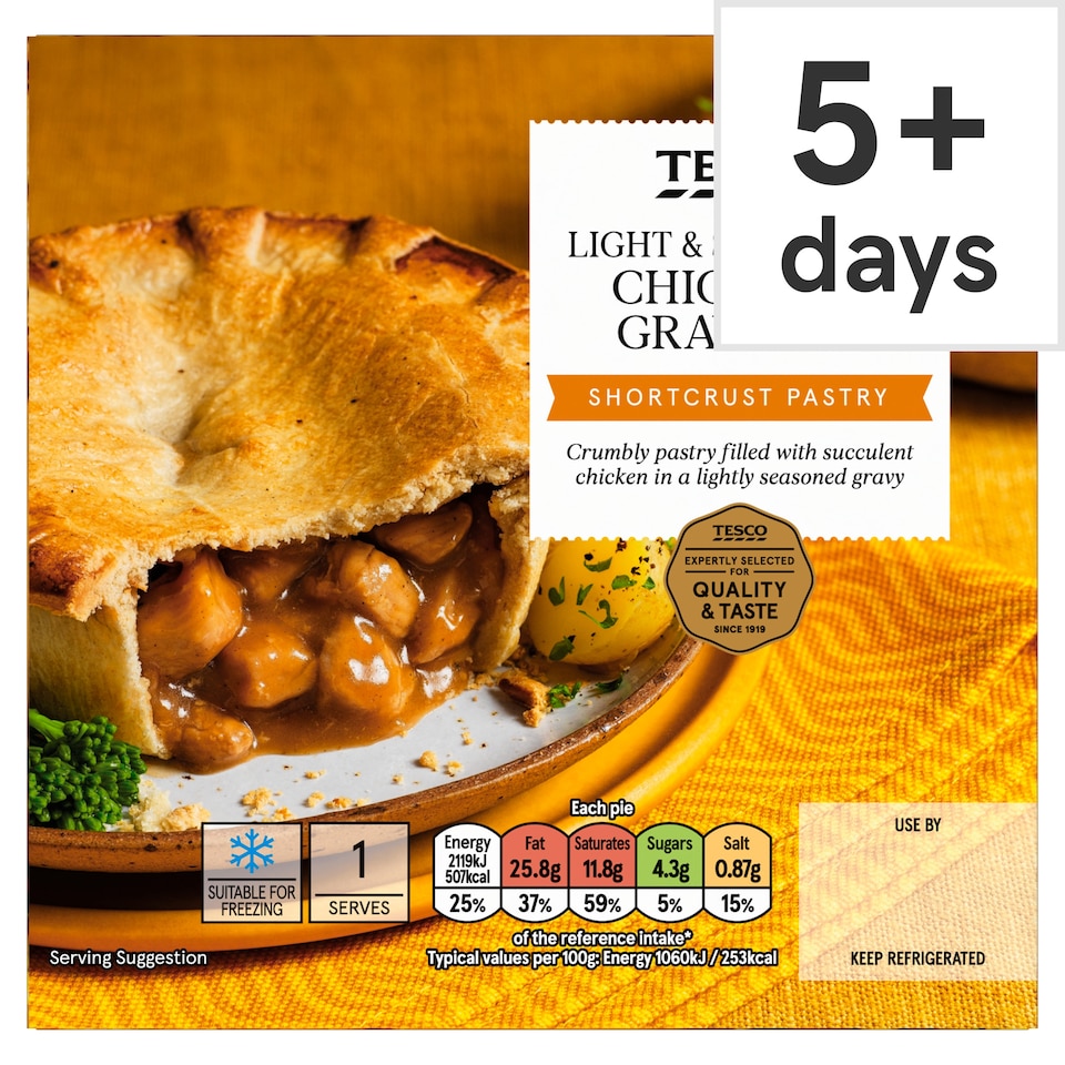 Tesco Chicken & Gravy Shortcrust Pie 200G
