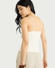 image 2 of F&F Halterneck Gold Accent Vest in Cream