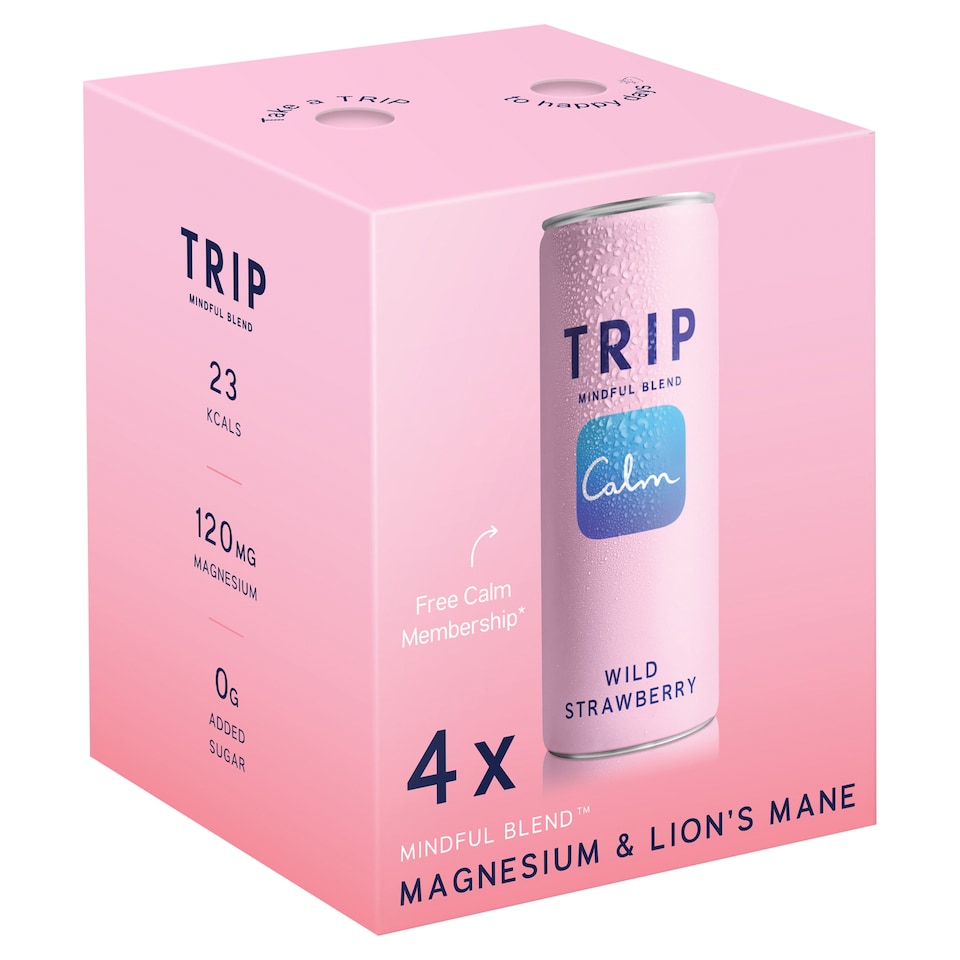 TRIP Mindful Blend Wild Strawberry 4x250ml