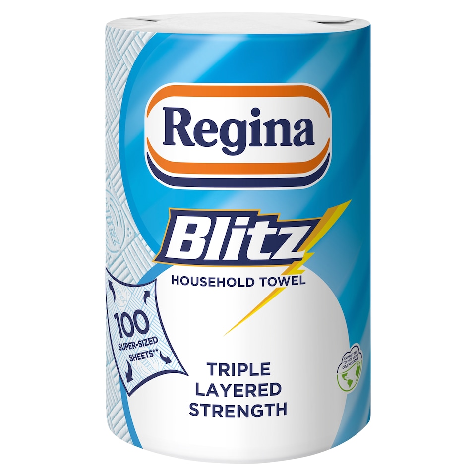 image 1 of Regina Blitz Kitchen Roll 100 Supersized Sheets 1 Roll