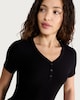 image 2 of F&F CoolEase™ Ribbed Nightdress in Black