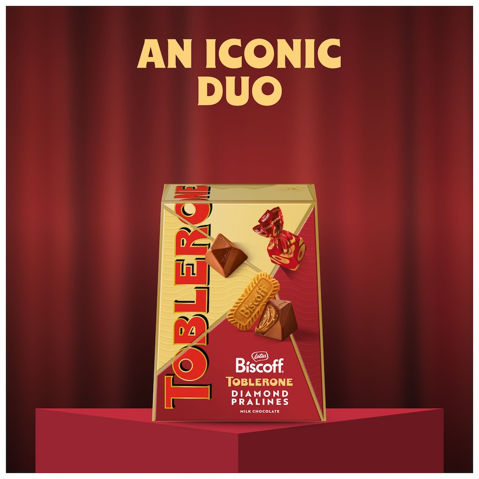 image 1 of TOBLERONE Lotus Biscoff Dimond TRUFFLES 180G