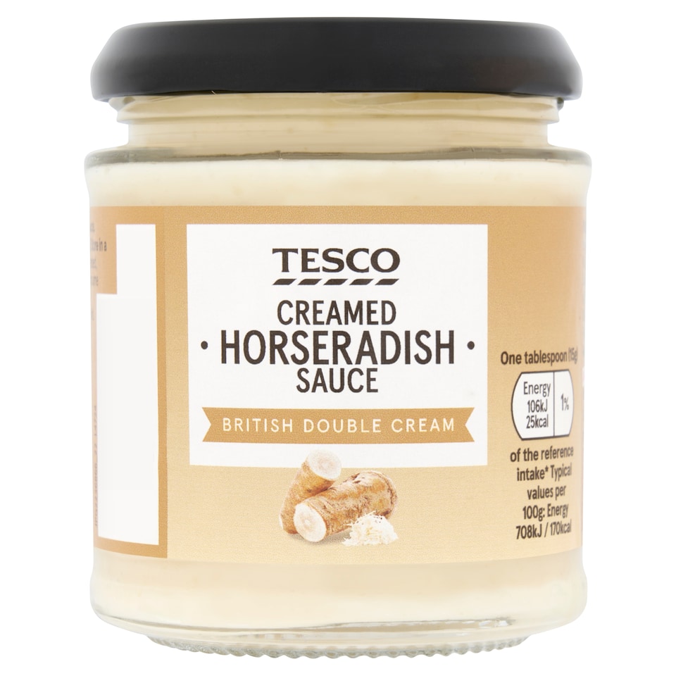 Tesco Creamed Horseradish 180G