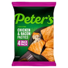 Peter's Chicken & Bacon Snack Pasties 4 Pack