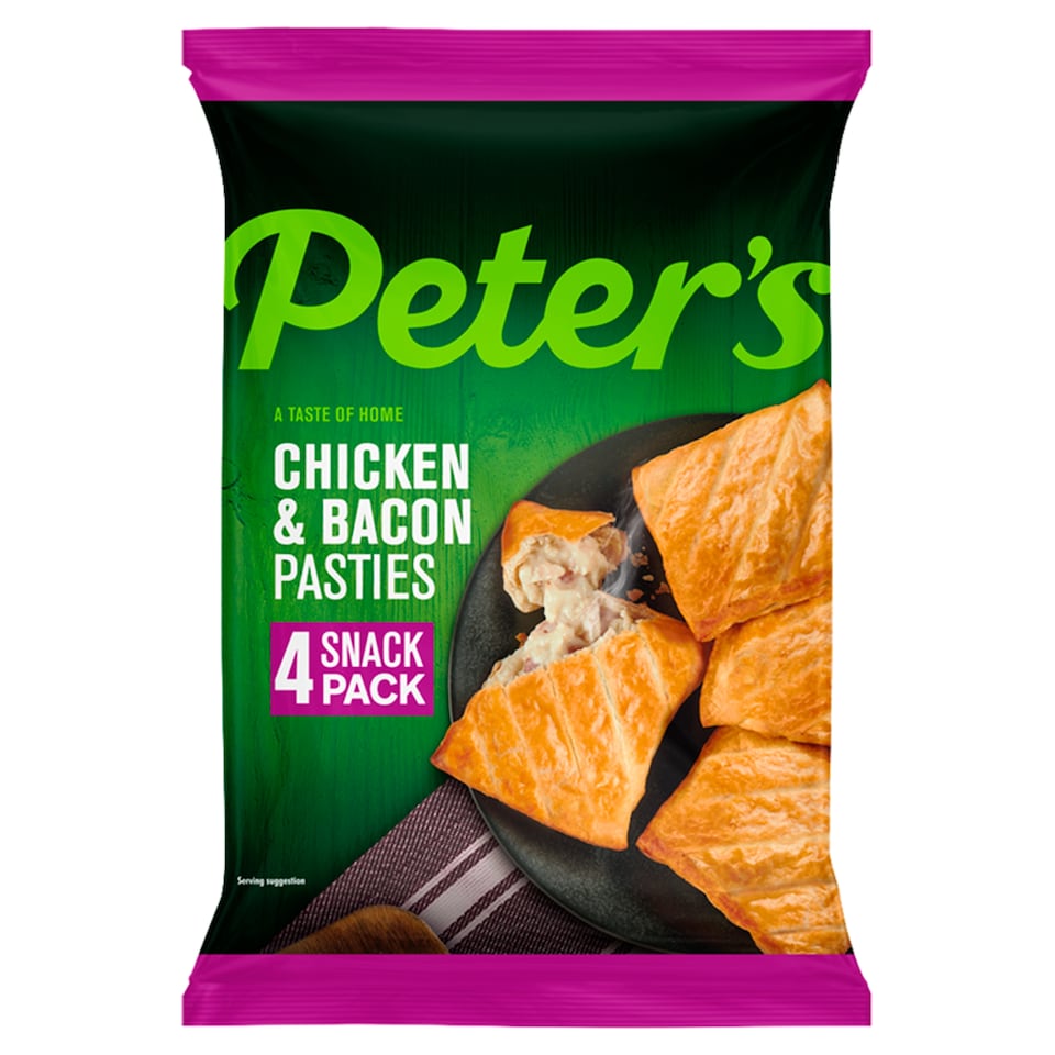 Peter's Chicken & Bacon Snack Pasties 4 Pack
