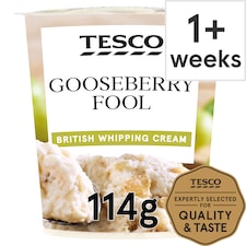 Tesco Gooseberry Fool 114g
