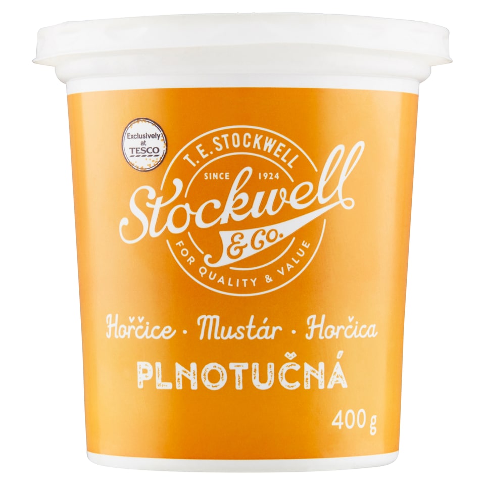 Stockwell & Co. Horčica plnotučná 400 g
