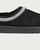 image 3 of F&F Faux Fur Lined Mule Slippers in Black