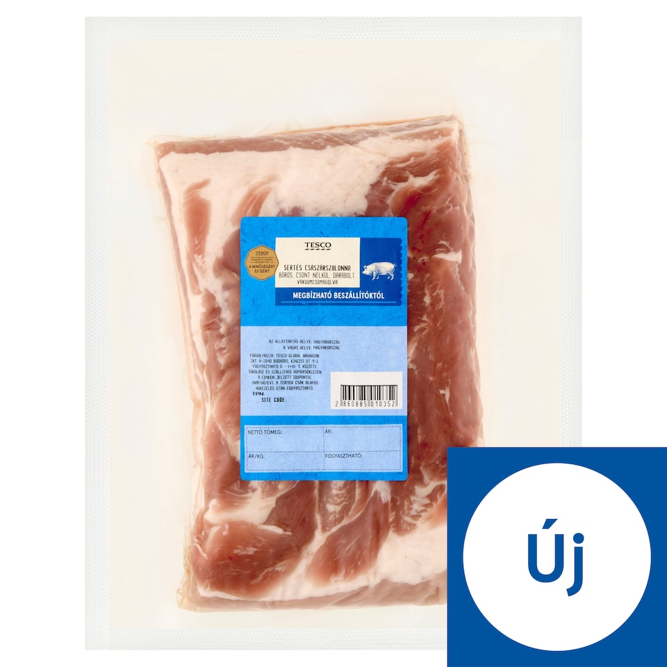 Tesco bőrös, darabolt sertés császárszalonna csont nélkül