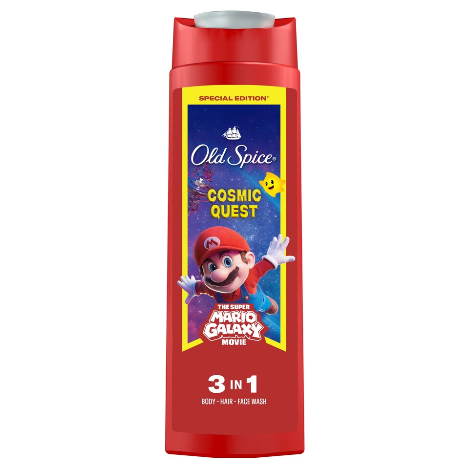 Old Spice Super Mario Special Edition 3 az 1-ben Sampon és Tusfürdő, 400 ml  1. kép