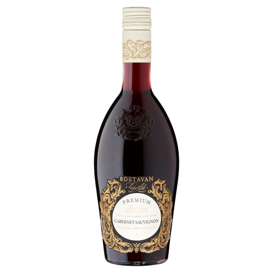 Bostavan Gold Premium Cabernet Sauvignon červené polosladké víno 0,75l