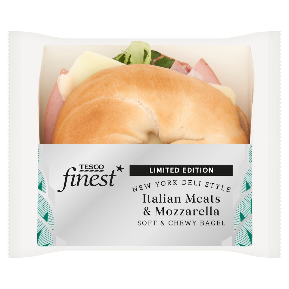 Tesco Finest New York Deli Style Italian Meats & Mozzarella Bagel