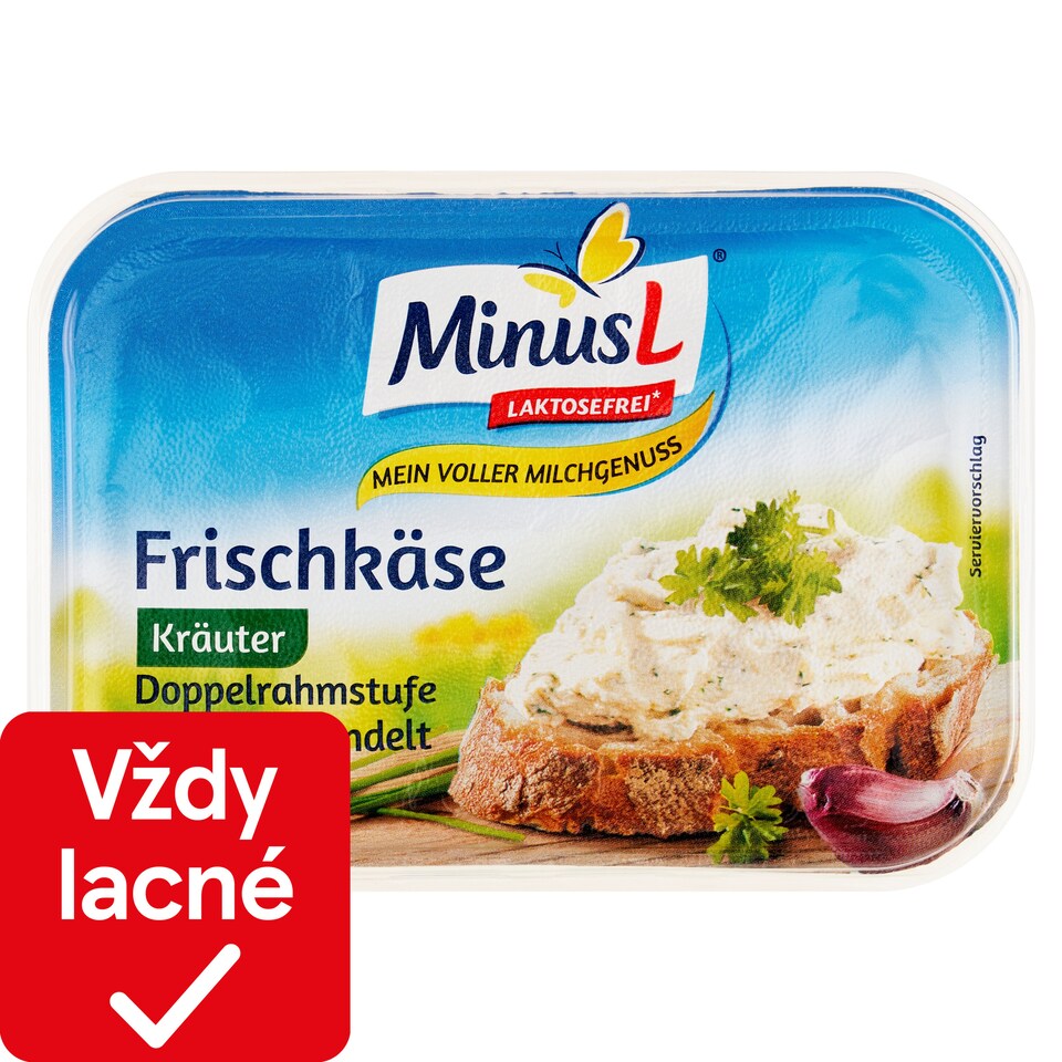 obrázok 1 z Minus L Smotanový syr s bylinkami bezlaktózový 200 g