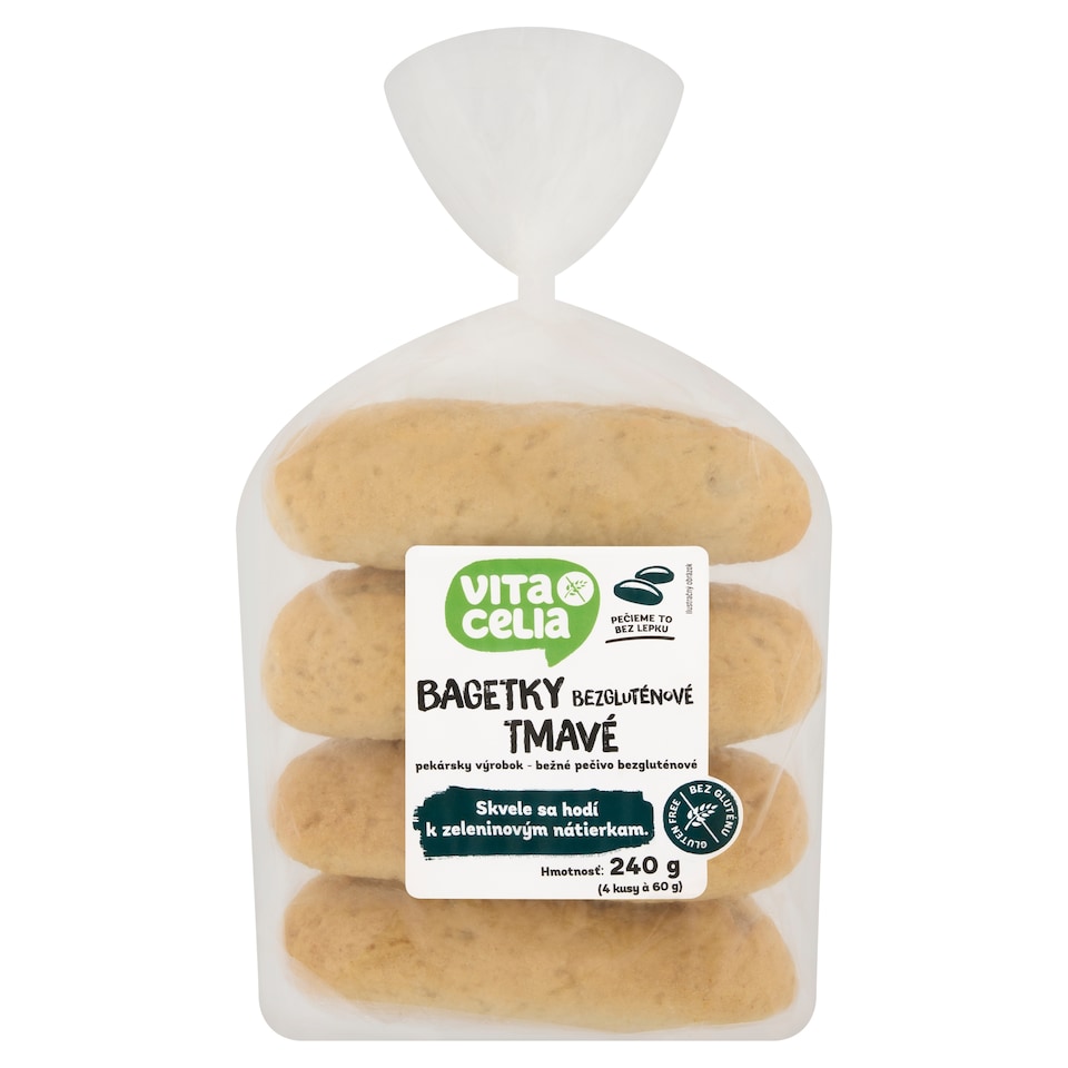 obrázok 1 z Vitacelia Bagetky bezgluténové tmavé 240 g