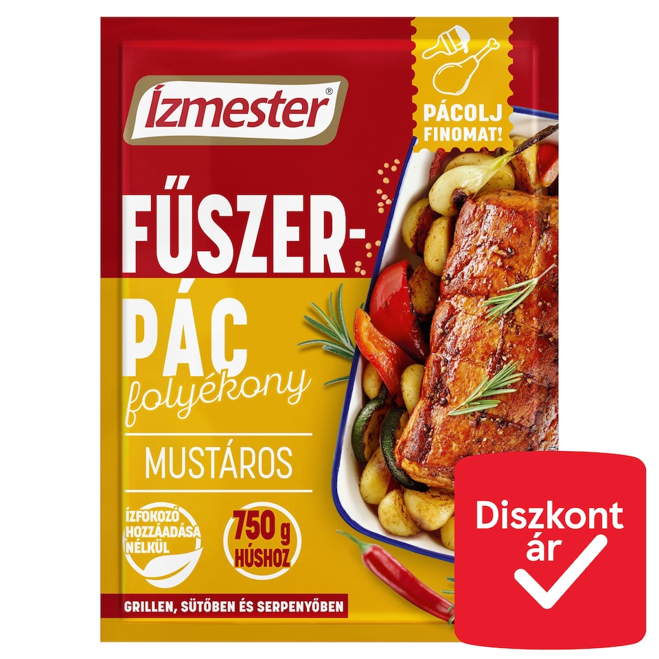 Ízmester mustáros folyékony fűszerpác 80 ml  1. kép